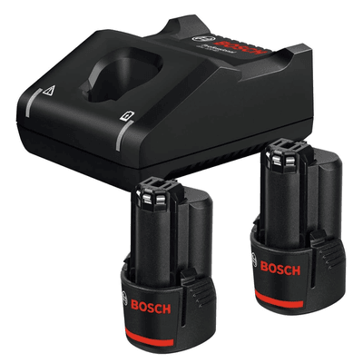 BOSCH GAL 12V-40 + 2x GBA 12V 2.0Ah Professional Cordless Battery Starter Set